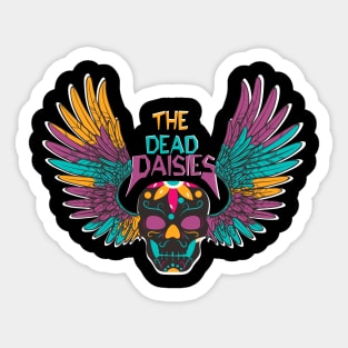 colorful vintage the dead daisies Sticker